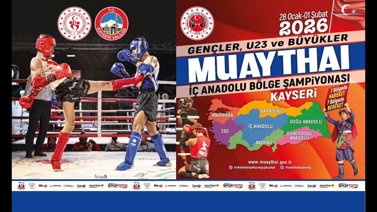 29 - 1 Şubat 2026 Muaythai İç Anadolu Bölge Şampiyonası - Kayseri / 01.02.2026 | RİNG A