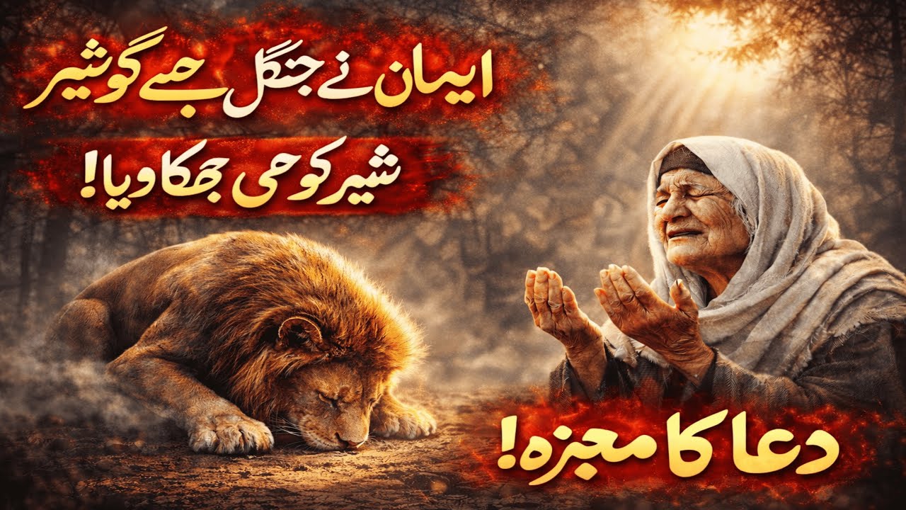 اللہ والی بوڑھی عورت اور شیر کا سجدہ