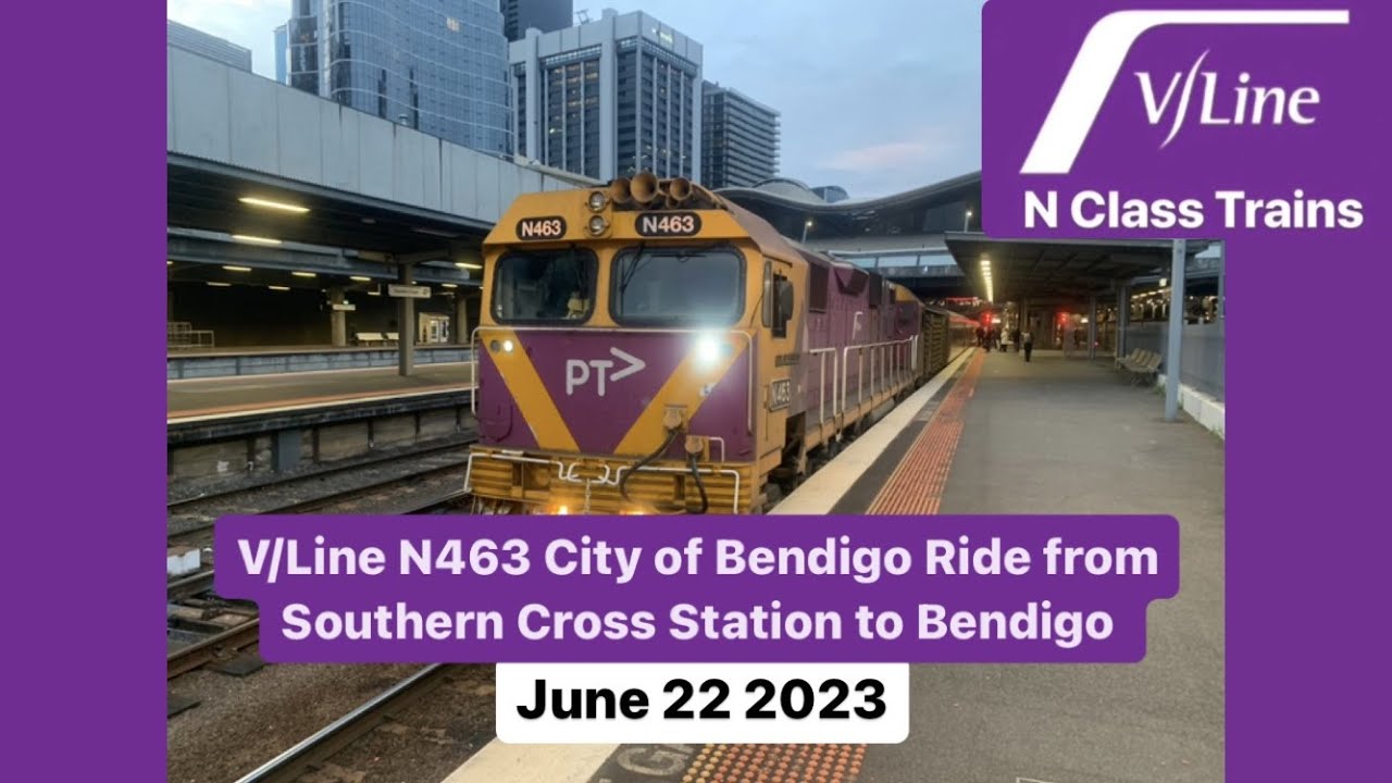 V/Line N463 City of Bendigo Ride from Southern Cross Station to Bendigo (Full Trip)