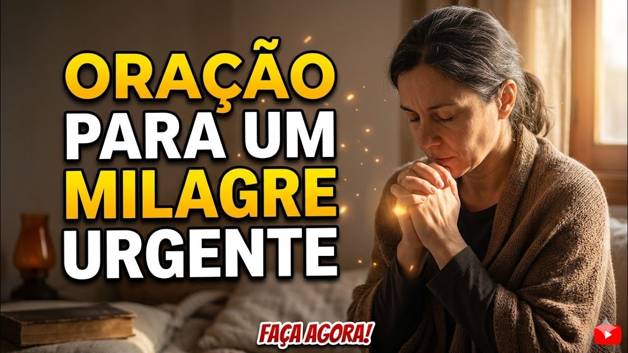 ORAÇÃO PARA UM MILAGRE URGENTE: Faça Isso e Veja a Mudança Hoje!