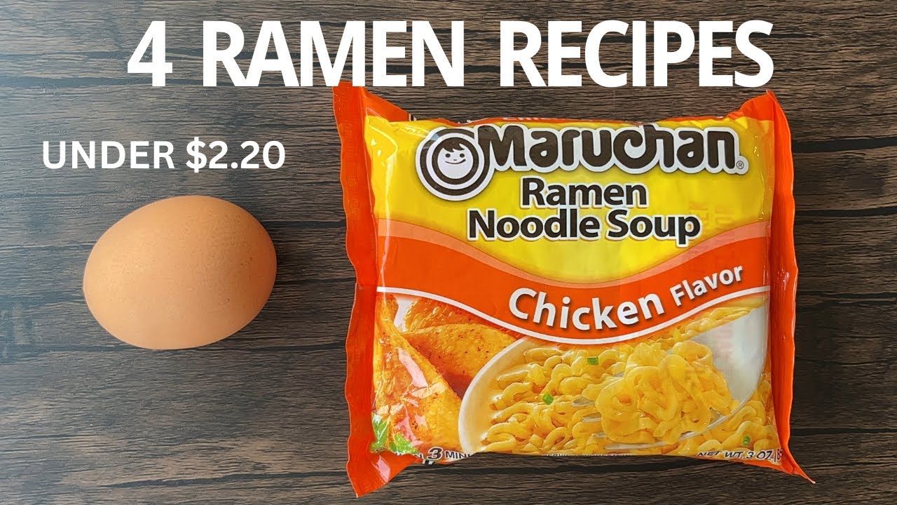 4 Instant Ramen UPGRADES 🍜 🔥 ASMR | Easy & Cheap Ramen Recipes Under $2