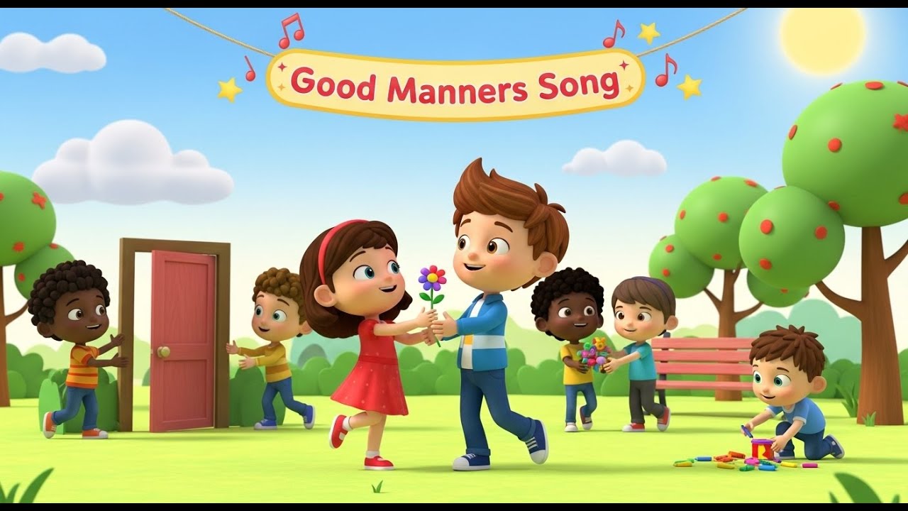 Good Manners Song | Please Sorry Thank You Song for Kids | Nursery Rhymes & Educational Songs