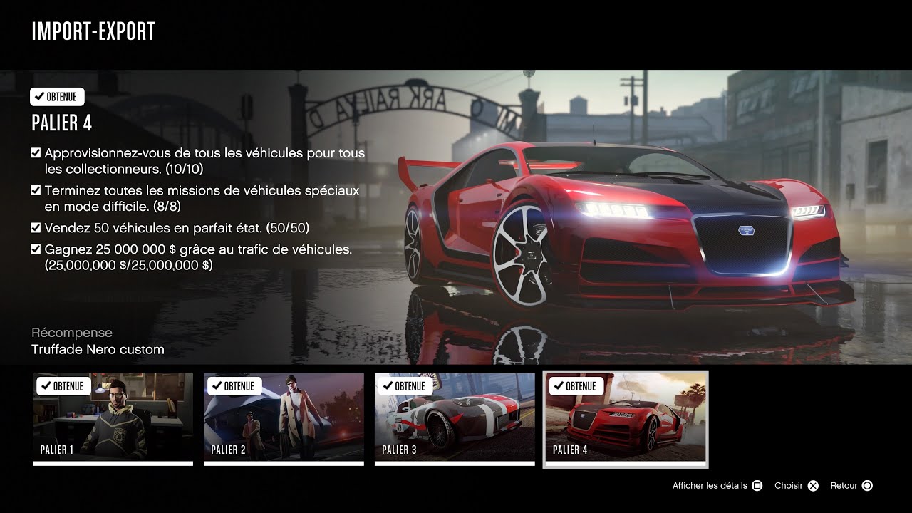 Mode carrière import export GTA Online ( véhicule collection ,astuce 25 millions, temps d’attente…)