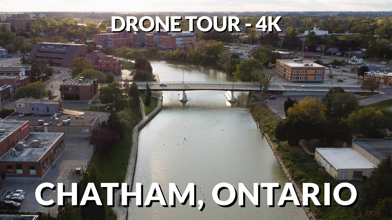 🛩️ Discover Chatham, Ontario from New Heights! 🌆 | 4K Drone Exploration