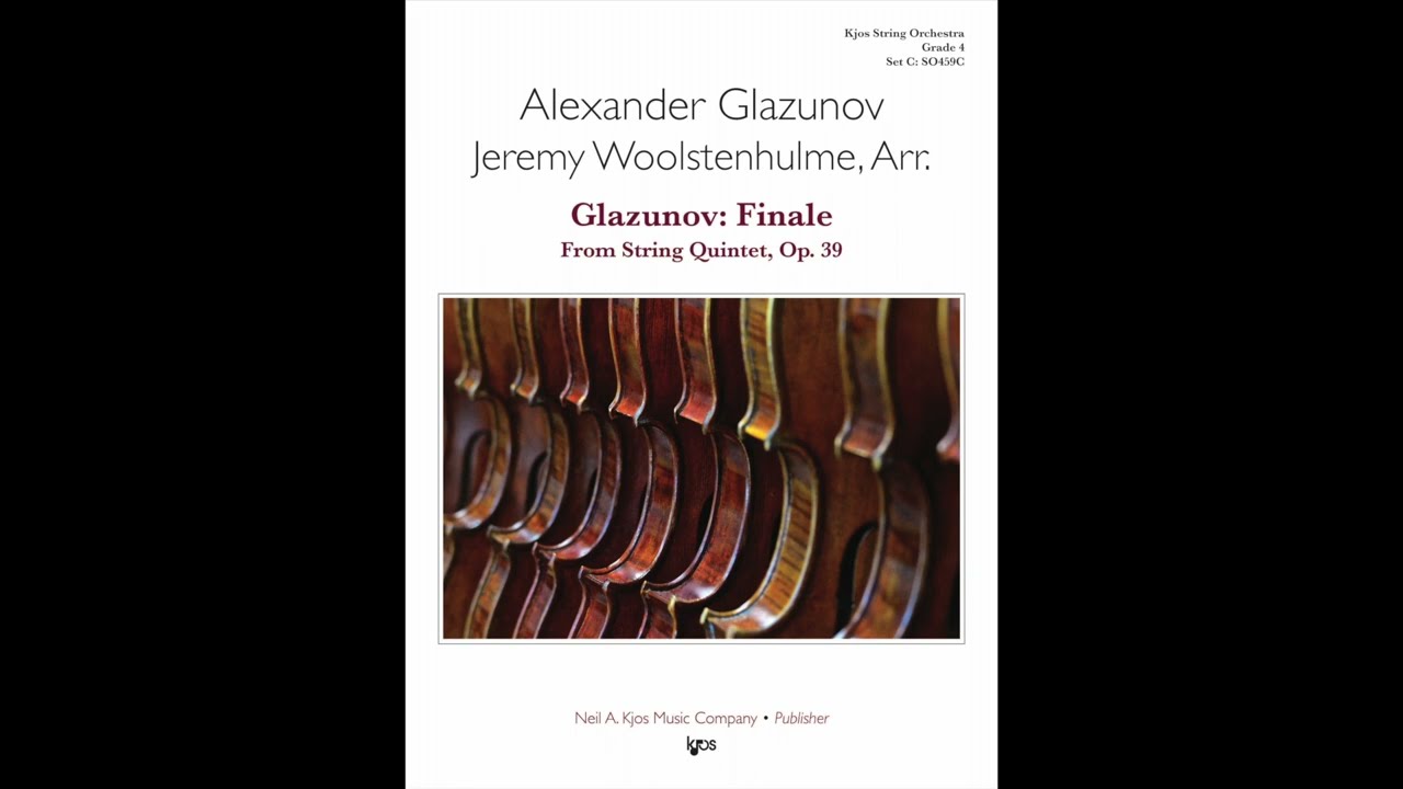 Glazunov: Finale From String Quintet, Op. 39 Arranged by Jeremy Woolstenhulme SO459C