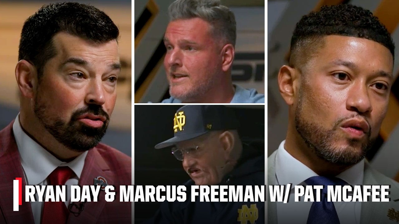 Pat McAfee's FULL sit down with Ryan Day & Marcus Freeman 🏆 | ESPN College Football