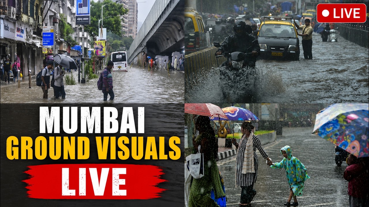 Mumbai Flooding LIVE | Roads Submerged, Traffic Hit, Weather Alert | Mumbai Weather News LIVE