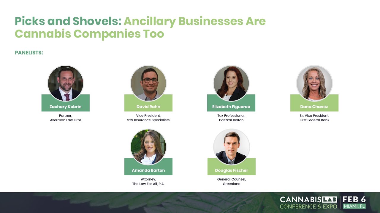 Panel 4 Picks and Shovels: Ancillary Businesses Are Cannabis Companies Too