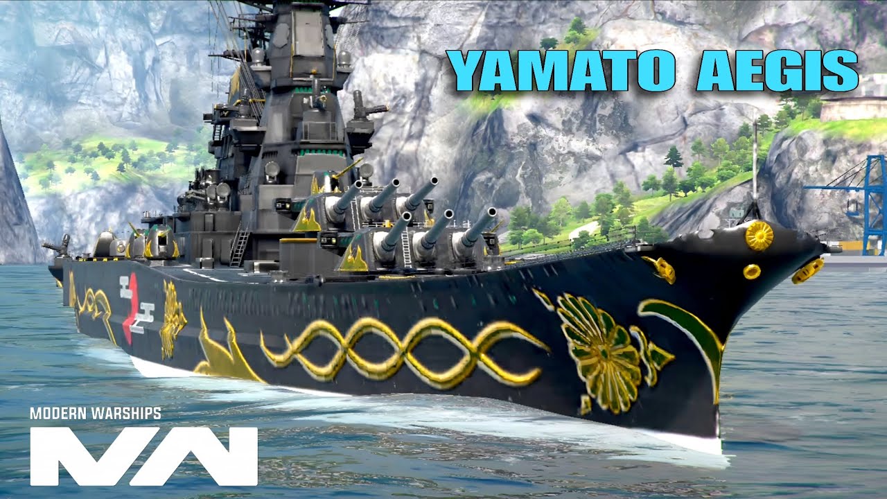 Battleship YAMATO AEGIS Domination confrontation - Modern Warships mobile gameplay