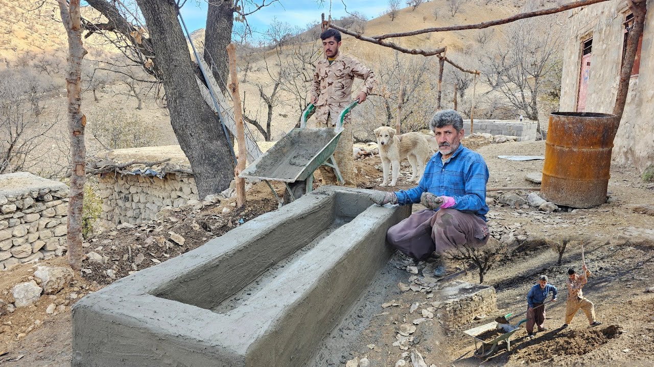 Thereallifeof nomads|Makingawatertroughinthetraditionalnomadicway + A mother's journey for treatment