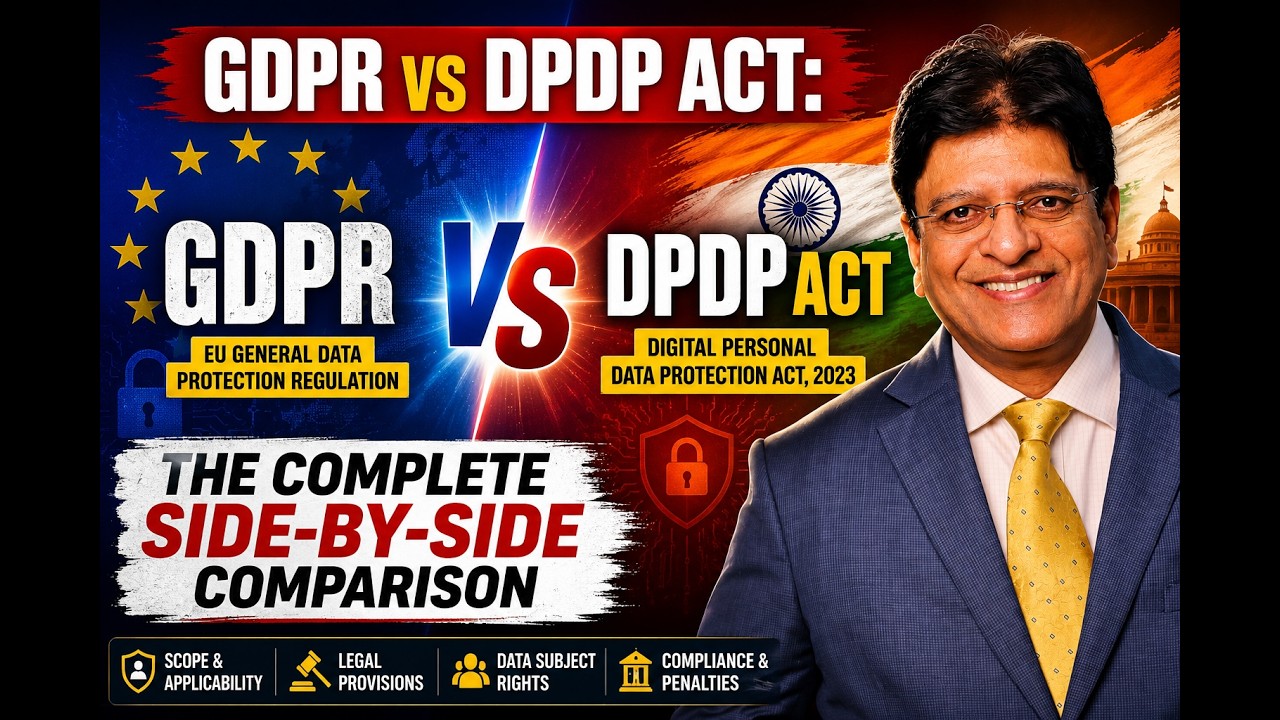 GDPR vs DPDP Act: The Complete Side-by-Side Comparison #GDPR #DPDPAct #DataProtection