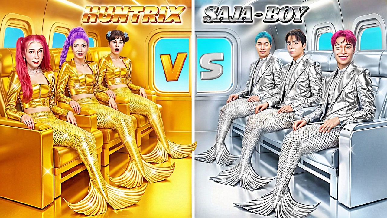 人気者の人魚になる方法🧴 K-POPデーモンハンターズvsサジャボーイズ メイクオーバー対決 | BabaBop Japan