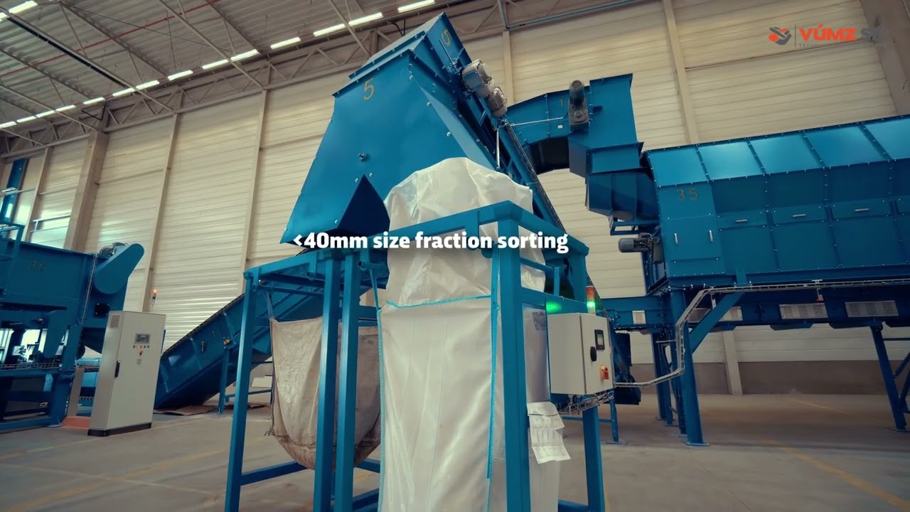 Správca zálohového systému - Optical sorting line for sorting plastics and AlFe packaging