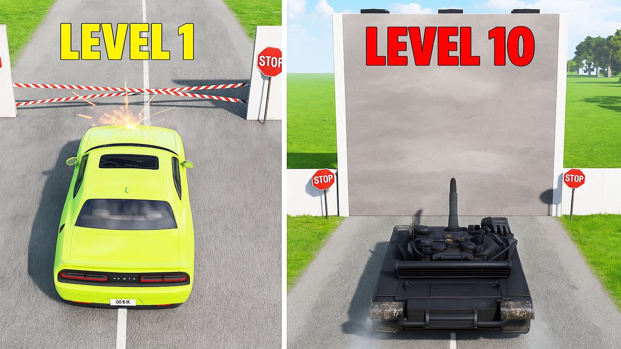 Walls get Stronger with Every Level - Beamng drive
