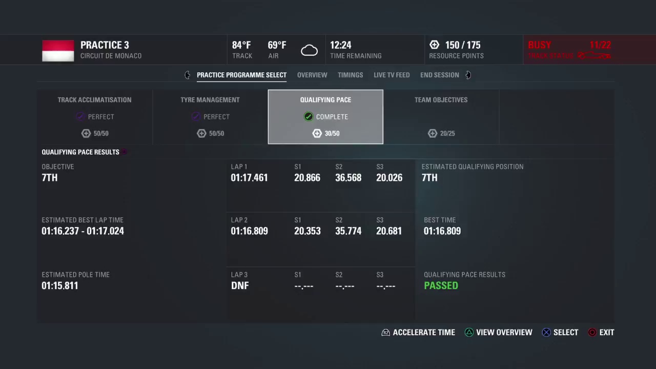 F1 Career, Skill, Race, Expert Difficulty, Cockpit View, Australia