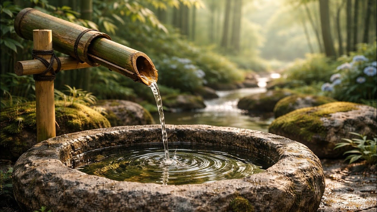 Water Sounds & Relaxing Piano, Deep Sleep Music, Nature Sounds, Calm Music