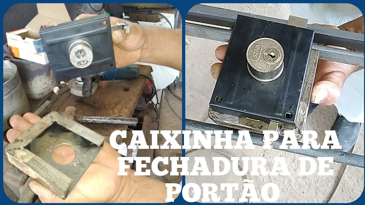 Passo a passo de como fazer a caixinha para fechadura
