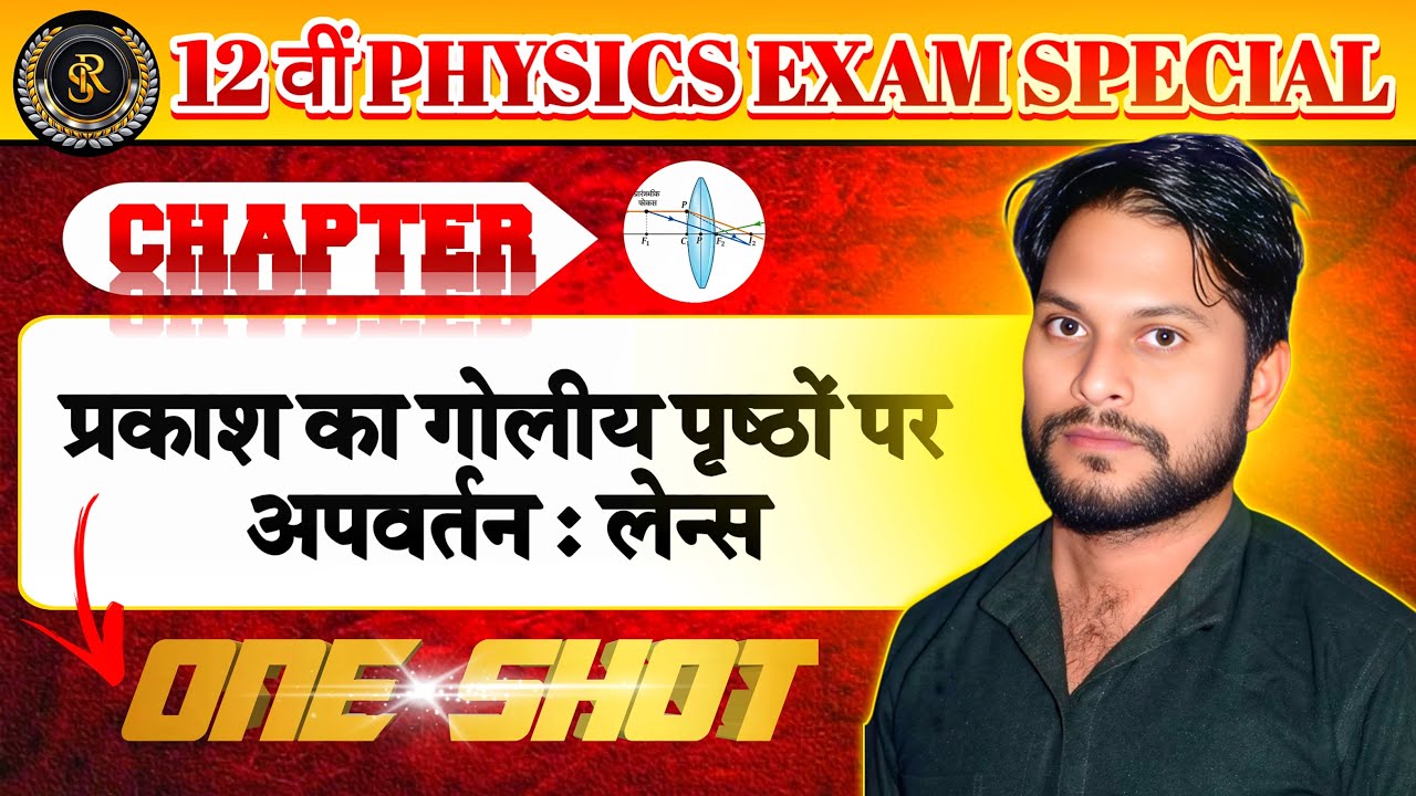 प्रकाश का गोलीय पृष्ठों पर अपवर्तन : लेन्स class- 12 Exam Special