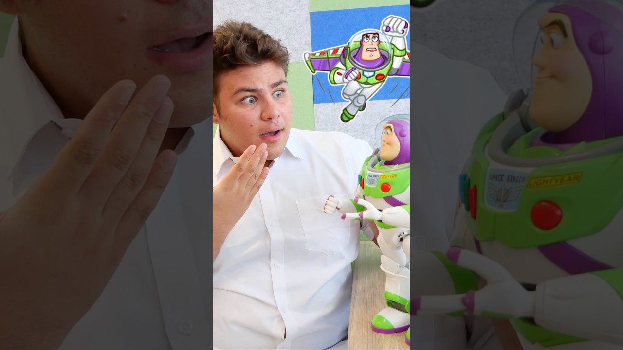 Реакция мамы на робота! Buzz Lightyear Robosen 