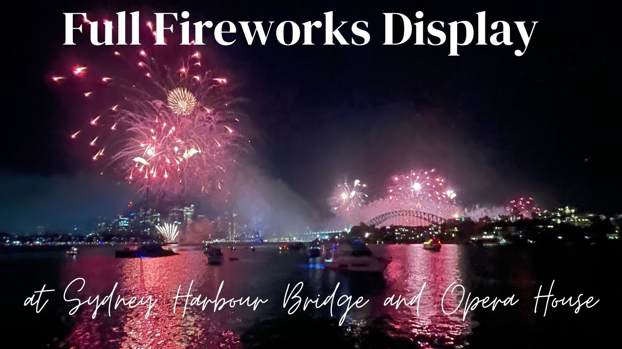 FULL NEW YEAR FIREWORKS SYDNEY HARBOUR BRIDGE AND OPERA HOUSE | Happy New Year 2025
