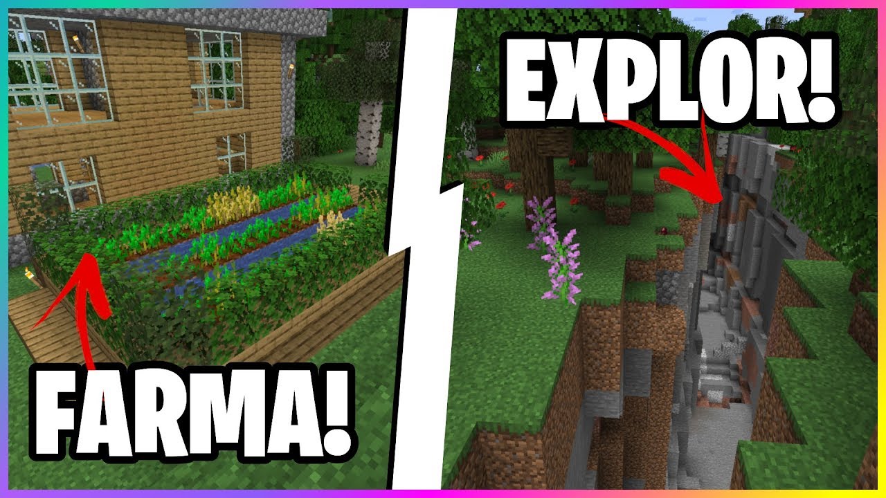 BUDUJEMY FARMĘ I IDZIEMY W EXPLOR! *MEGA DYMY* MINECRAFT SURVIVAL #4 |K4P1