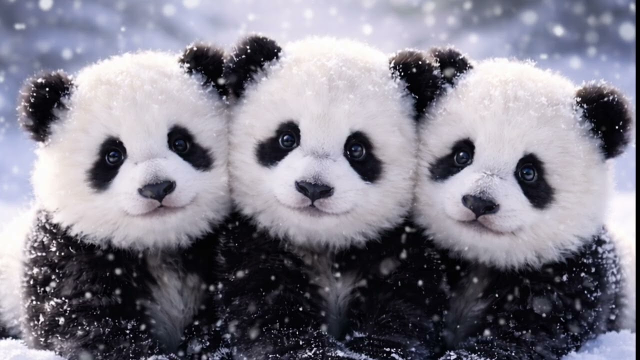 Cute Pandas for Relaxation 🐼 | Calming Video for Sleep & Stress Relief 4K⚡️
