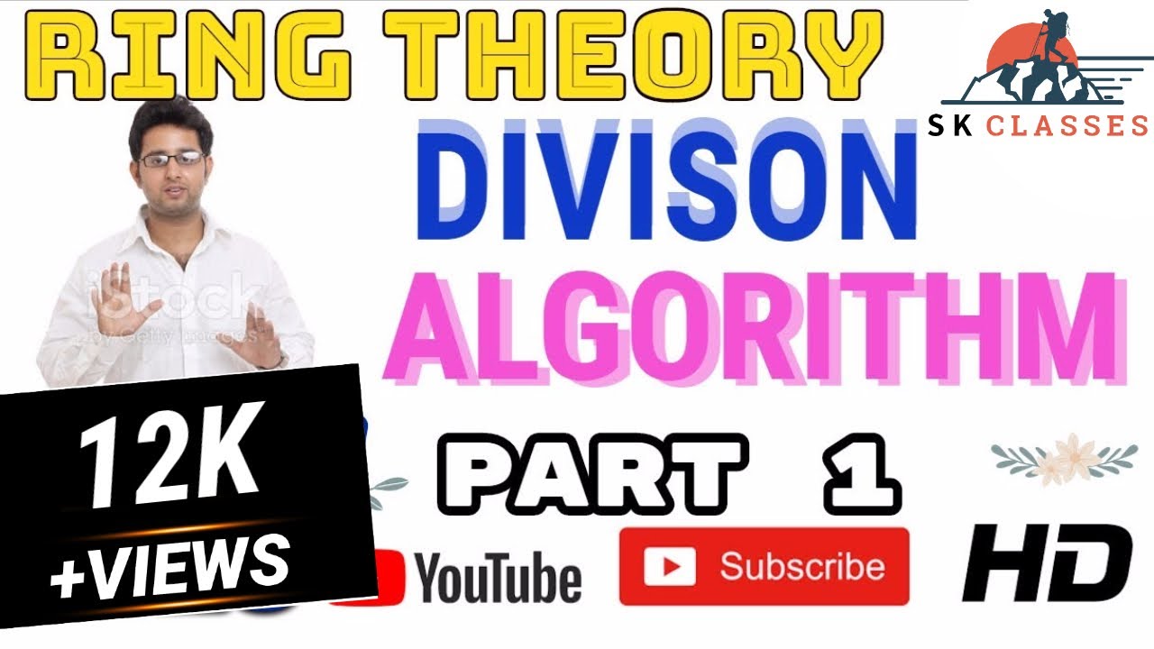 Division algorithm in polynomial Ring part 1II RING THEORY II HINDI II #upscmathematics