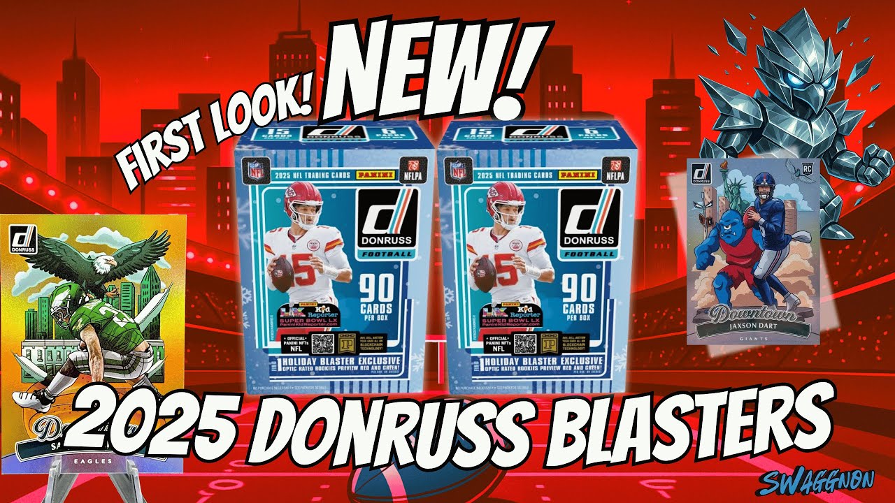 ПОСМОТРИТЕ, ПРЕЖДЕ ЧЕМ КУПИТЬ НОВЫЕ праздничные коробки Donruss Blaster 2025 года &mdash; ПЕРВЫЙ ВЗГЛЯД 👀