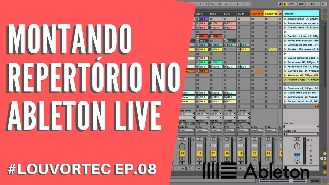 Montando repertório no Ableton Live - LouvorTec ep8
