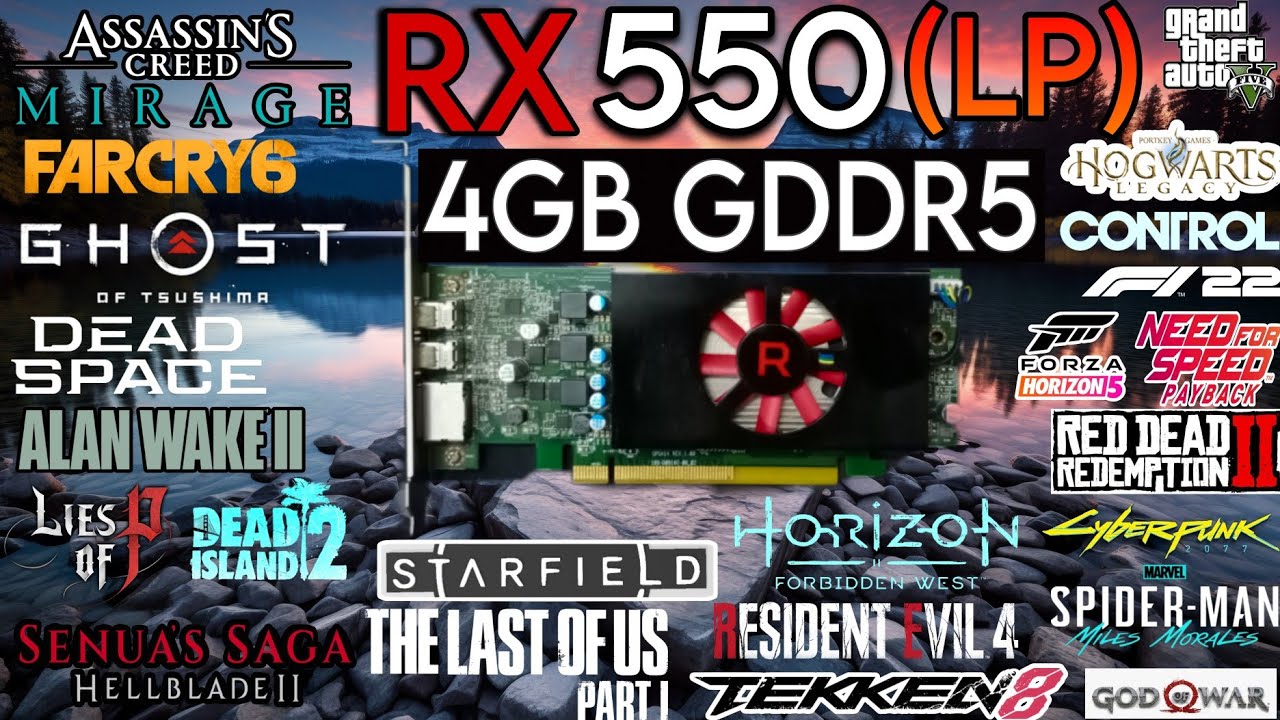 RX 550 (4GB) In Mid 2024 - Test In 30 Games !