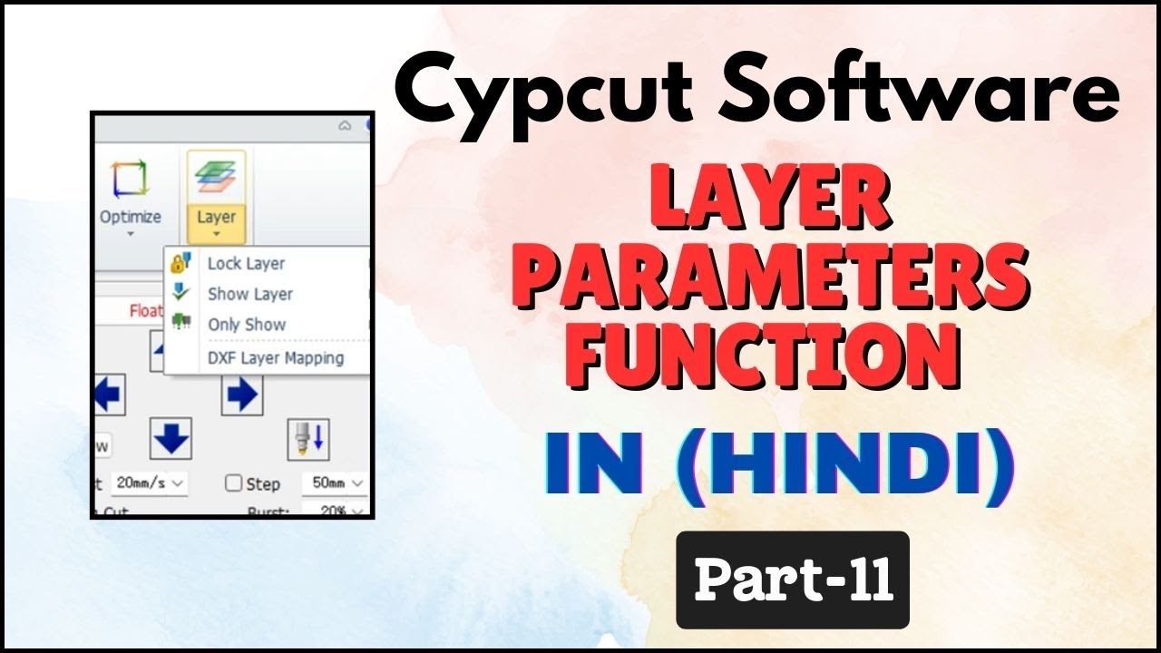 LAYER PARAMETERS IN CYPCUT SOFTWARE PART-11 | STEP BY STEP IN HINDI | #cncsoftware #cypcutsoftware