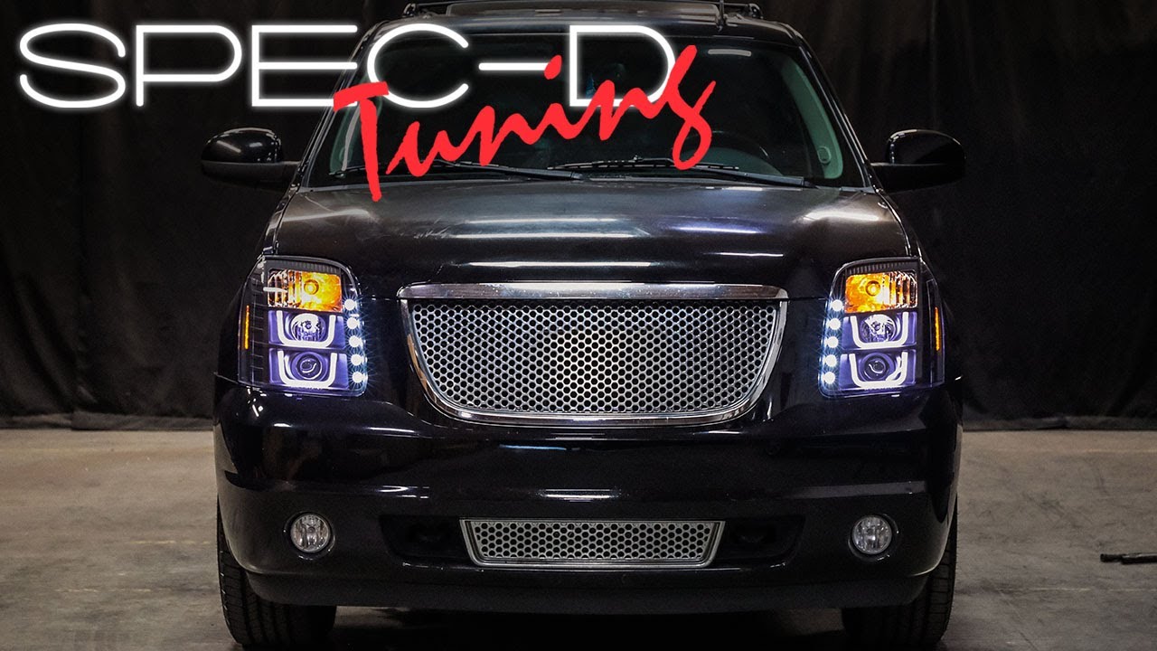 SPECDTUNING INSTALLATION VIDEO: 2007-2014 GMC YUKON PROJECTOR HEADLIGHTS