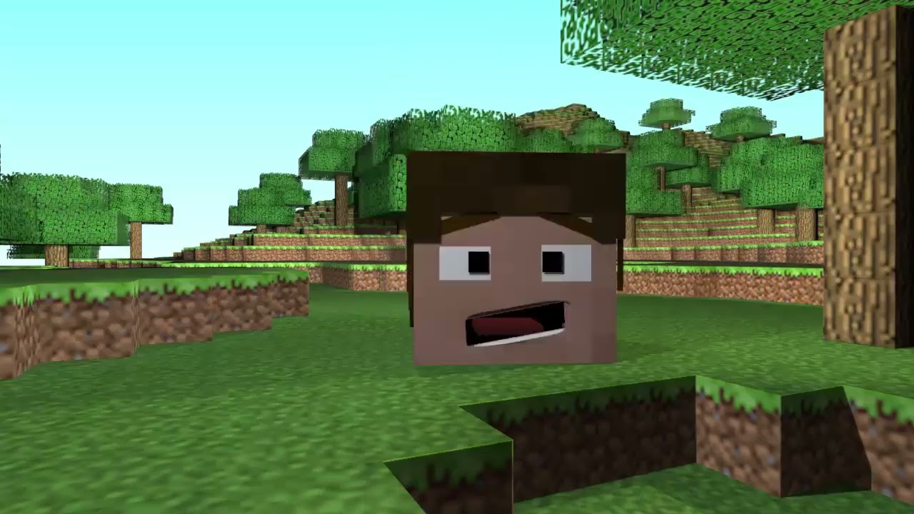 [3LAMESTUDIO Reupload] Minecraft head mode...a funny animation
