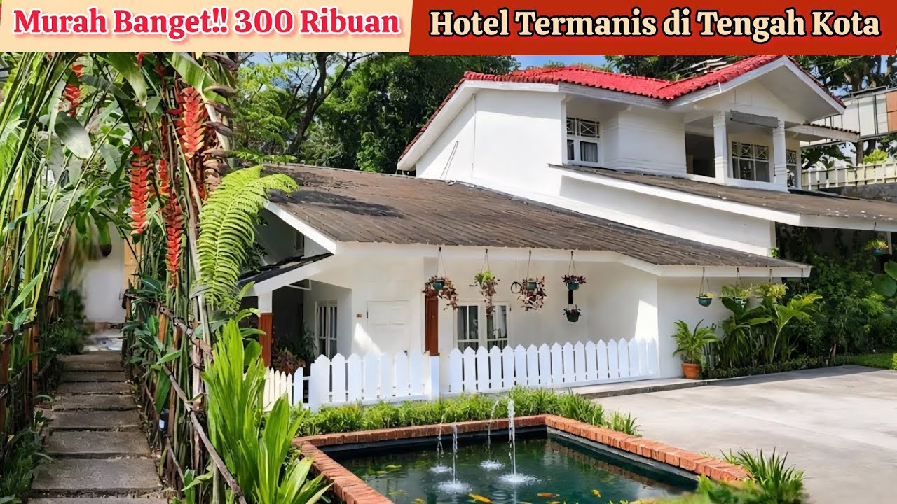 Villa Murah CUMA 300 RIBUAN‼️ Hotel Unik Di Sukabumi Kaya Rumah Sendiri | Rumah Manis Butik Hotel