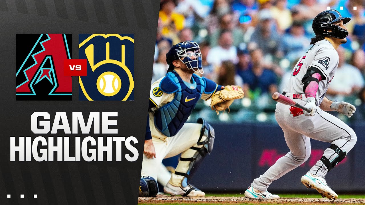 D-backs vs. Brewers Game Highlights (8/28/25) | MLB Highlights