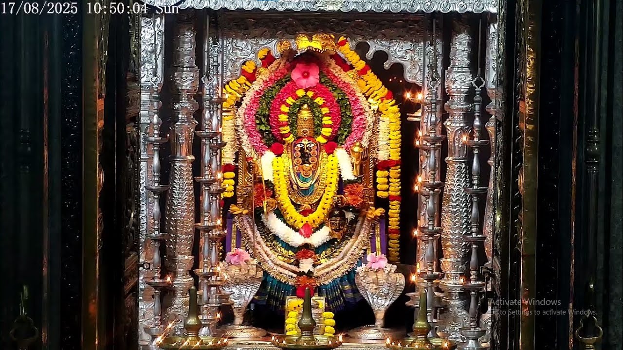 Shree Mahalasa Narayani Mahalasa Alankar & Madhyan Aarti 17th AUG 2025