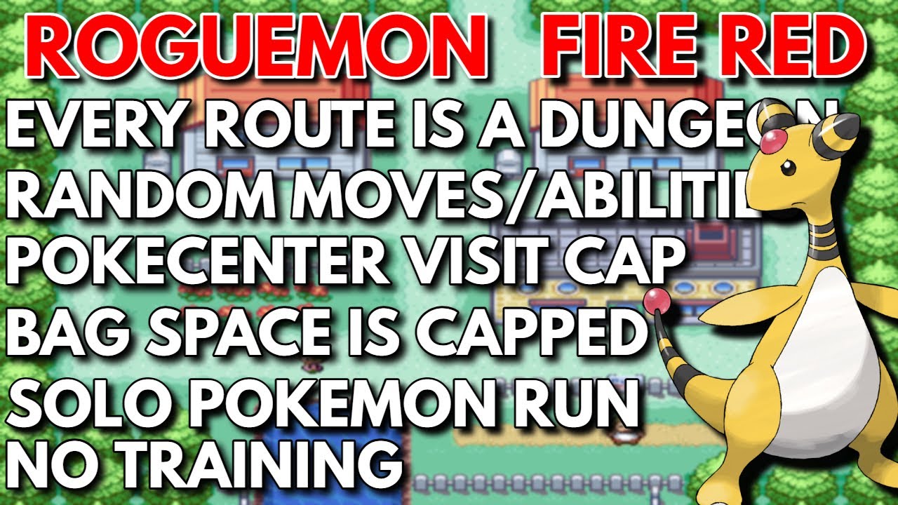 ROGUEMON ASCENSION 3 Pokemon Firered (kaizo Ironmon / Pokerogue like game)