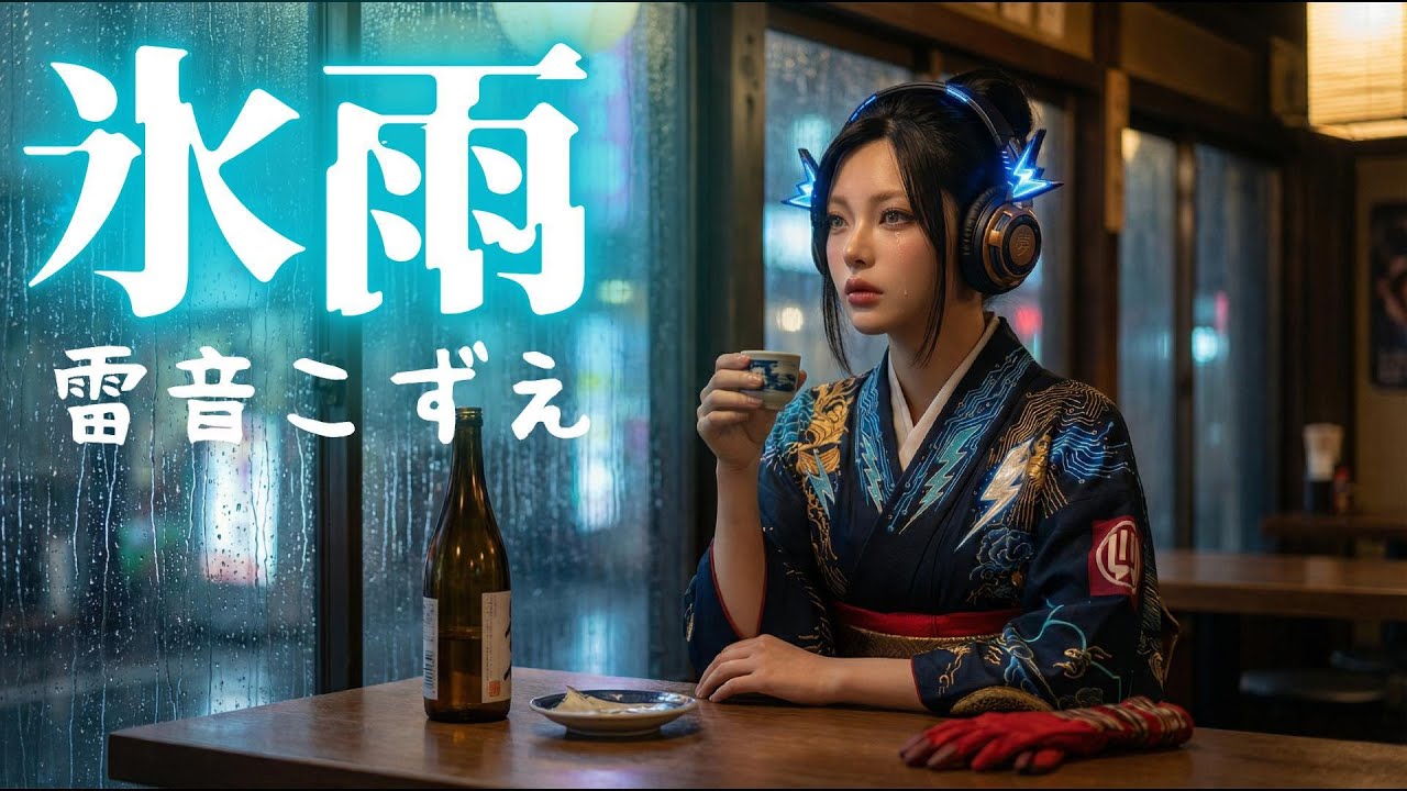 【MV】氷雨（COVER） 雷音こずえ　#サイバー演歌