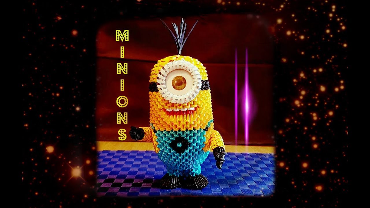 Origami 3D Minions tutorial ita