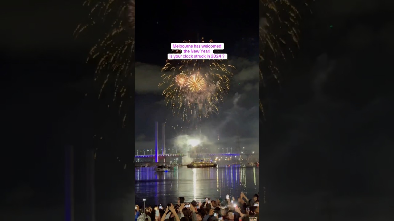 Melbourne new year fireworks 2025 #nye2025
