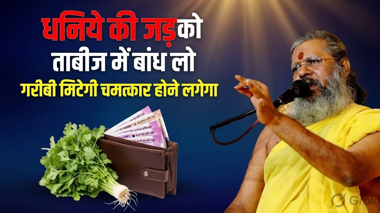 धनिये की जड़ को ताबीज़ में बांध लो | गरीबी मिटेगी चमत्कार होने लगेगा #vasantvijaymaharaj 