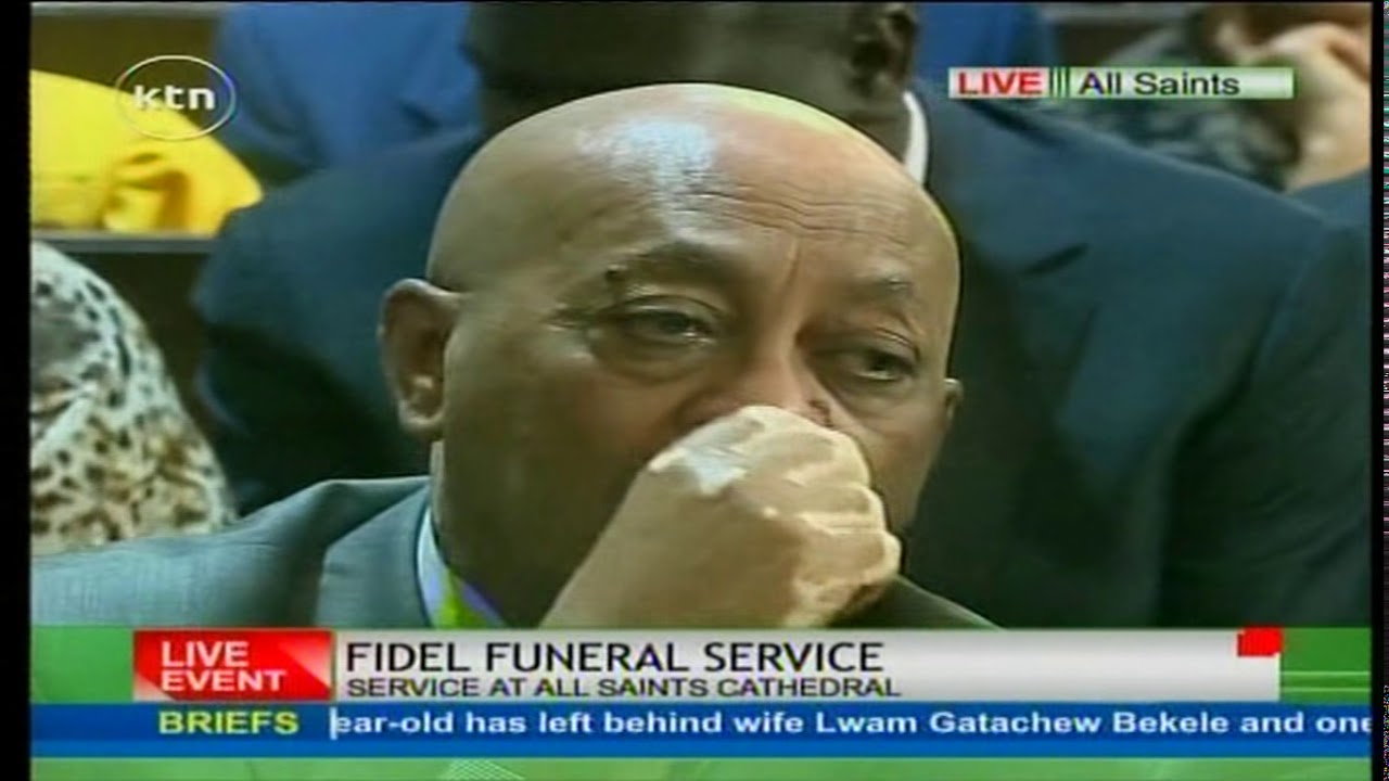 Fidel Odinga's widow, Lwam Bekele, breaks down eulogizing her late husband