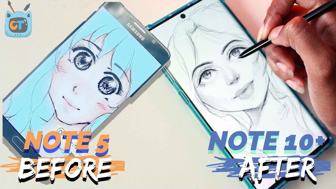 Redrawing old art from my Note 5 on my Note 10 plus | Draw this again challenge 3 years later