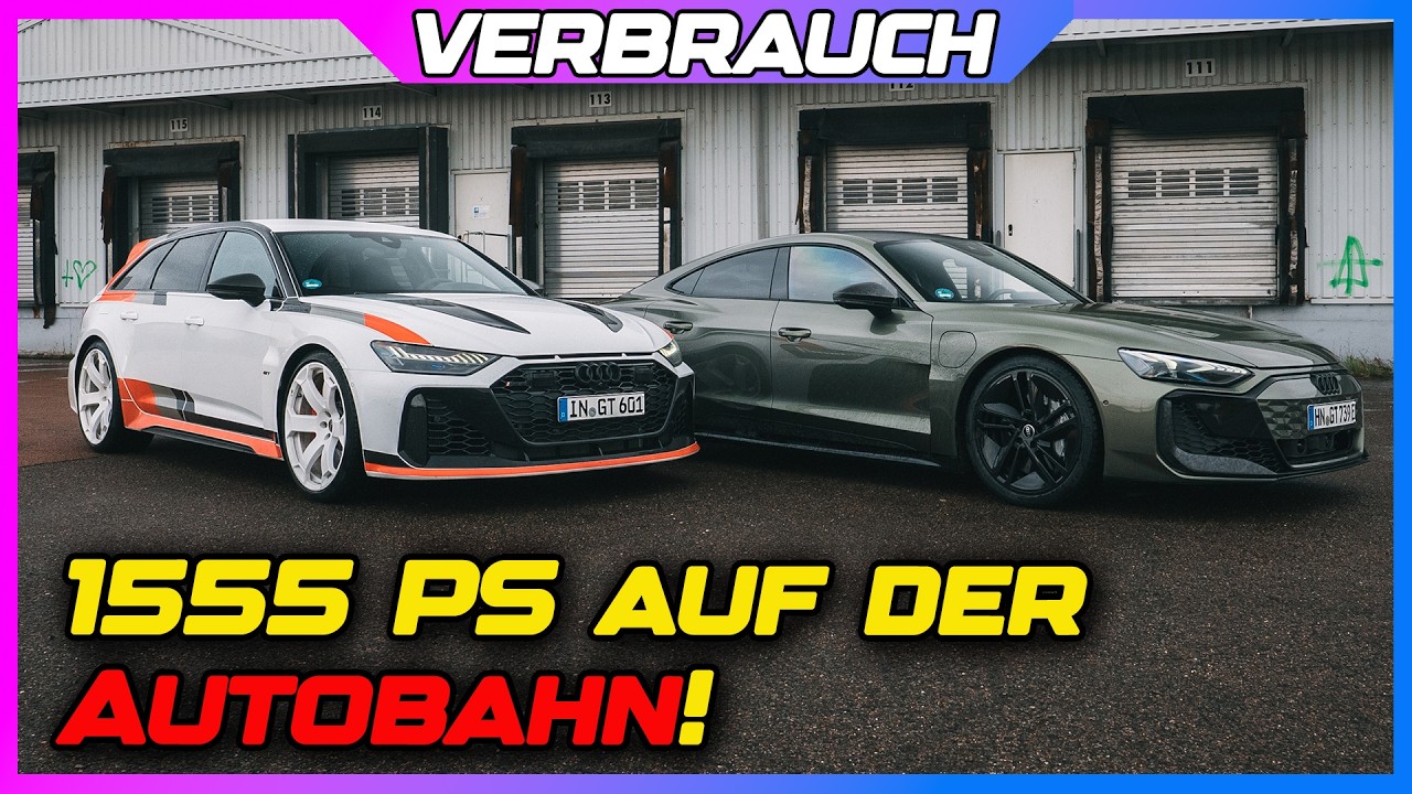 Elektro GÜNSTIGER als Benziner!| Audi RS6 GT gegen RS etron GT Performance auf der Autobahn