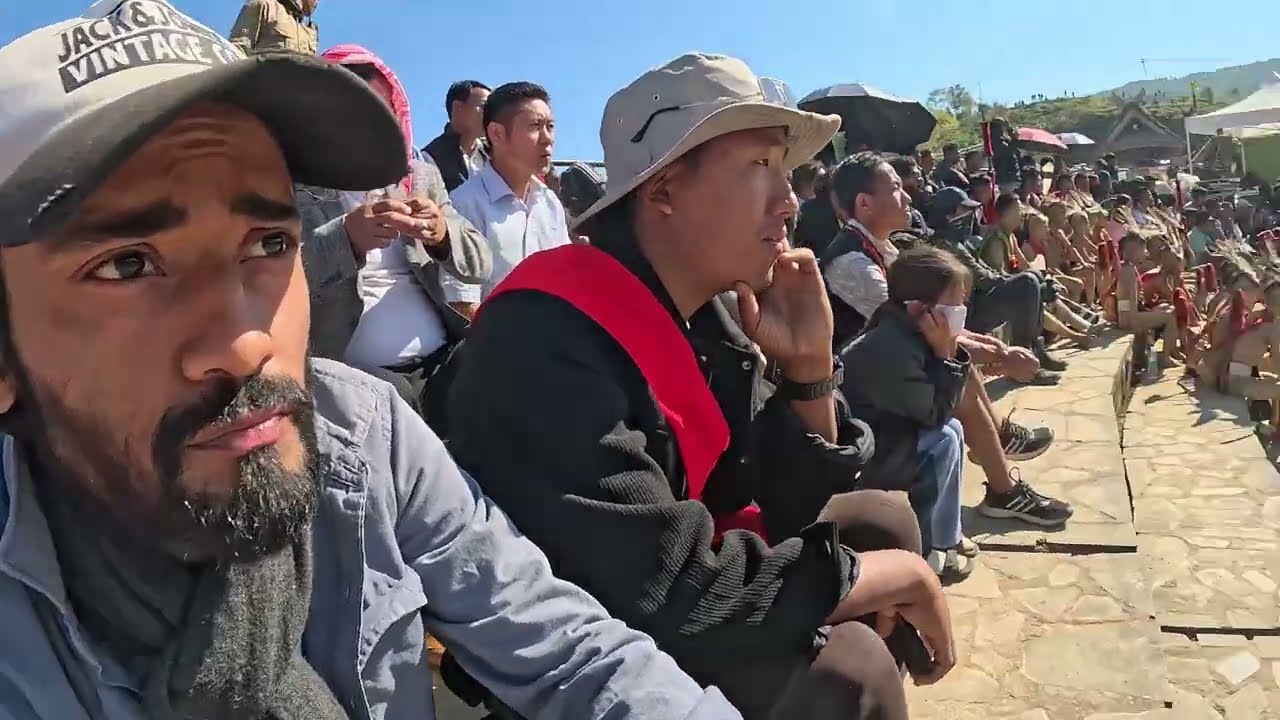 💀‼️HEAD hunting practice demonstration, Hornbill mon edition. Konyak tribes of Nagaland, India.