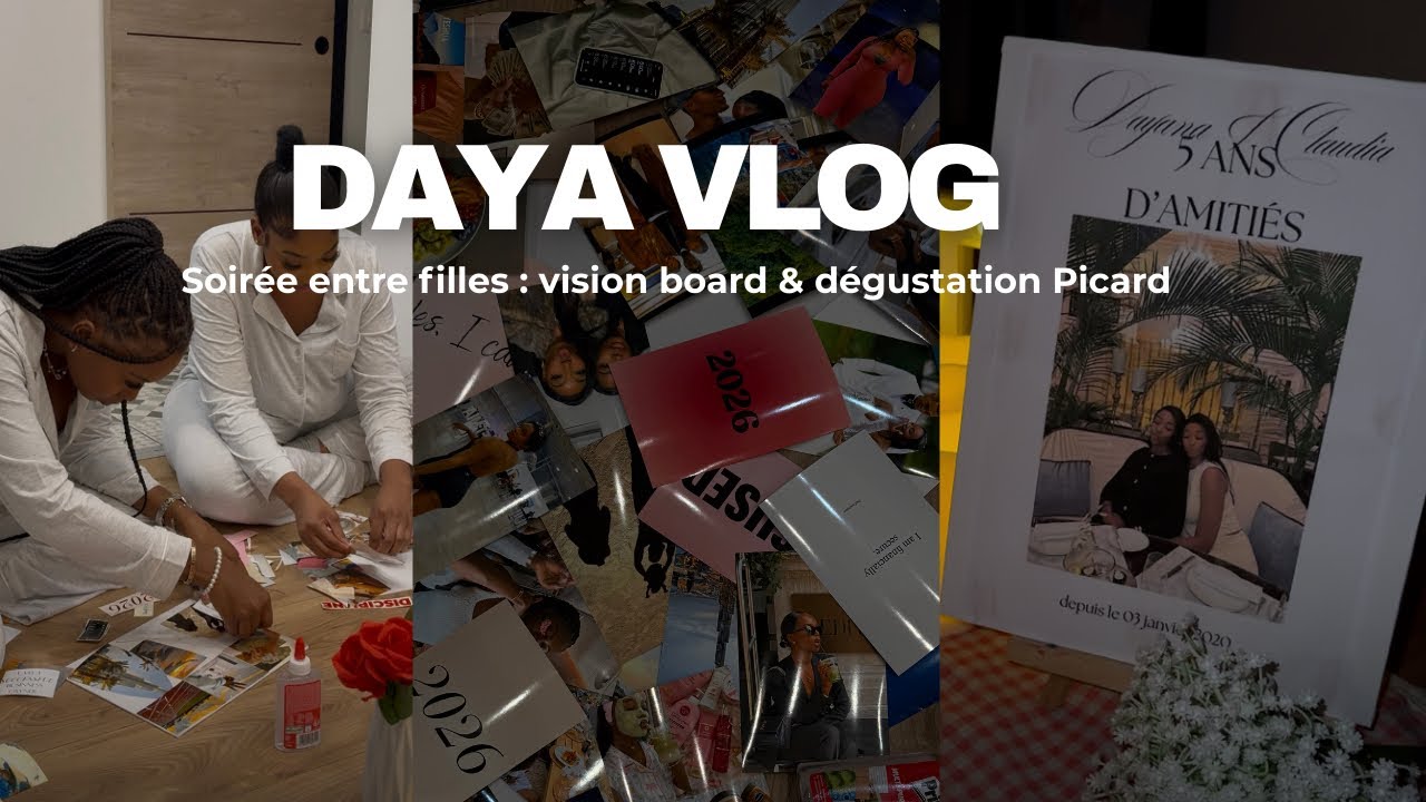 Soirée entre filles : vision board, papotage & dégustation 💕 