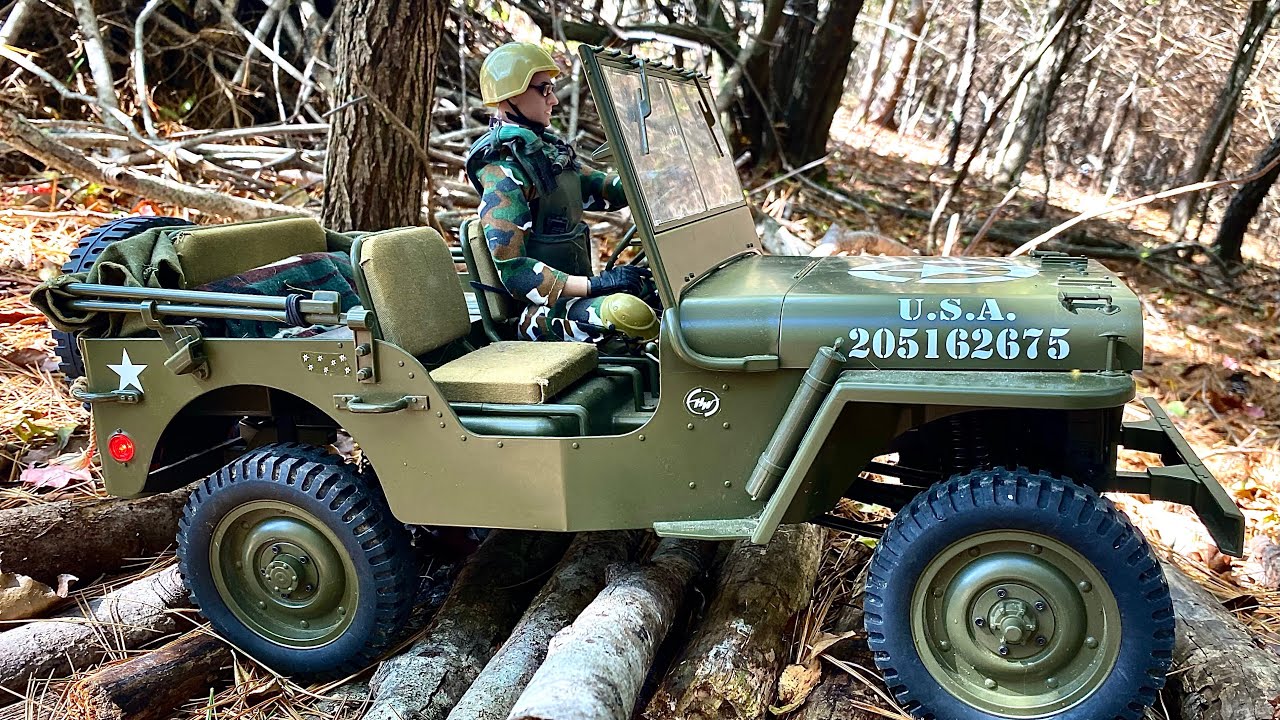 RocHobby (FMS) 1/6 MB Scaler «Джип Вилли едет по пересеченной местности с 3-секундным литий-полим...