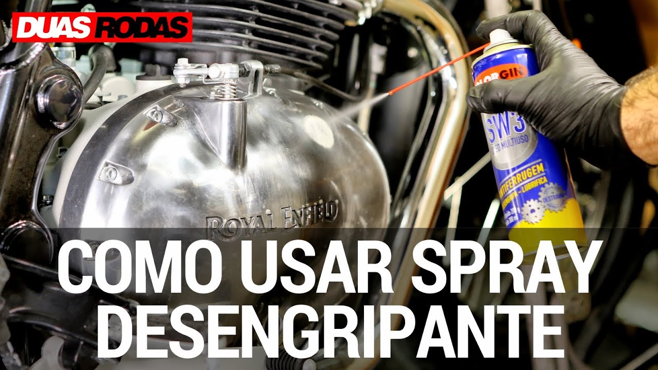 COMO USAR SPRAY DESENGRIPANTE NA MOTO