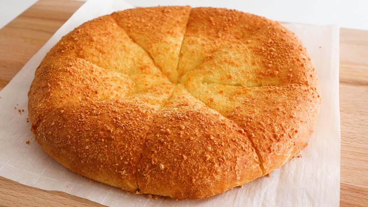 Extremely Easy и Delicious！Anyone имеют Сыр может сделать it！Non-месить хлеб с сыром