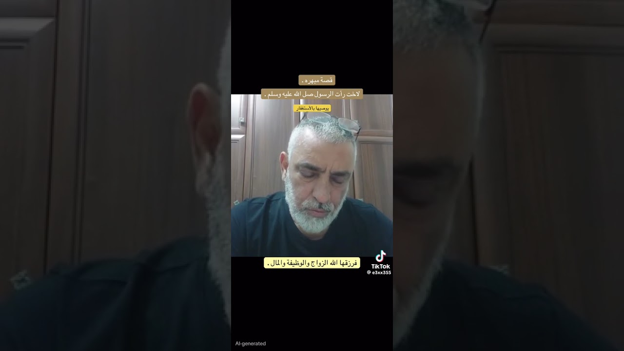 رأت الرسول صلى الله عليه وسلم في المنام يوصيها بالإستغفار. قصة مبهره ❤️✴️